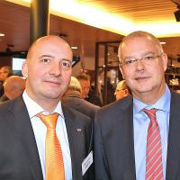 Christoph Aebi, CEO AutoScout24, Robert Brändli, Verkaufsdirektor Auto Cembra MoneyBank